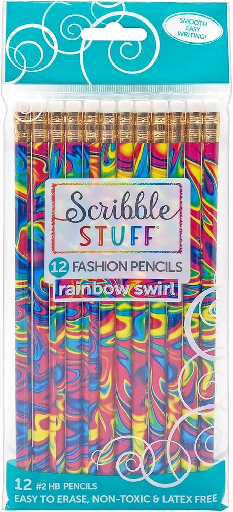 Scribble Stuff Fash Pencil Pa, Rainbow Swirl Edit, Unened,