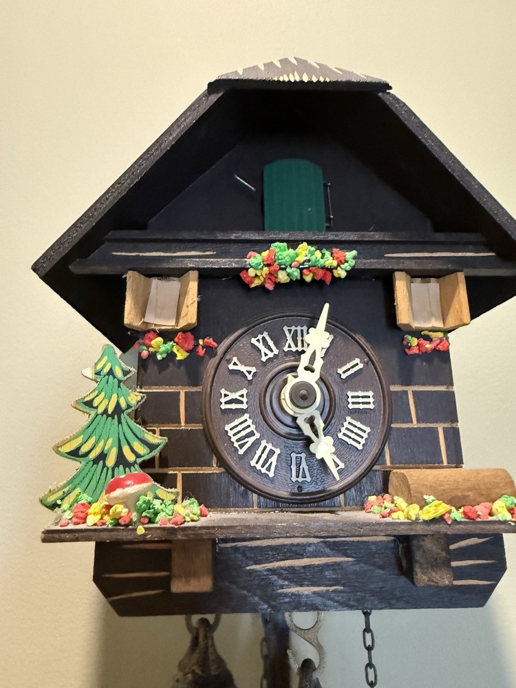 Cuckoo Clock - Chalet Style - Black Forest Germany Made - Working Condition