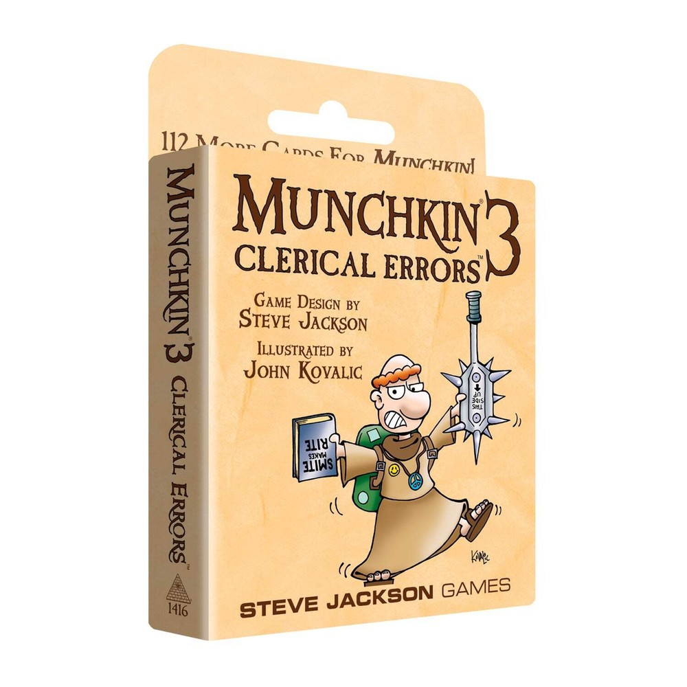 Munchkin 3 - Clerical Errors Card Game Expansion