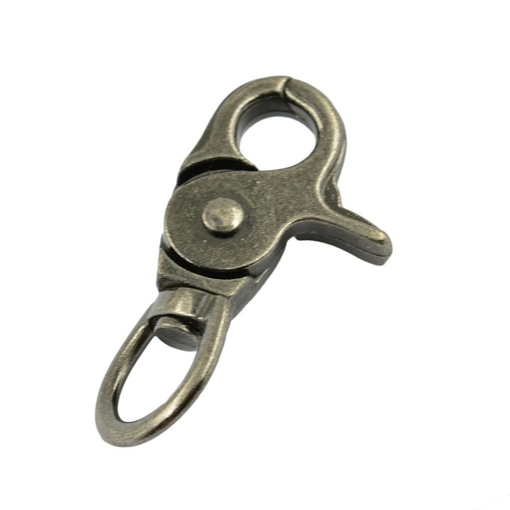 2pcs Vintage Metal Hooks Swivel Snap Hardware Hooks