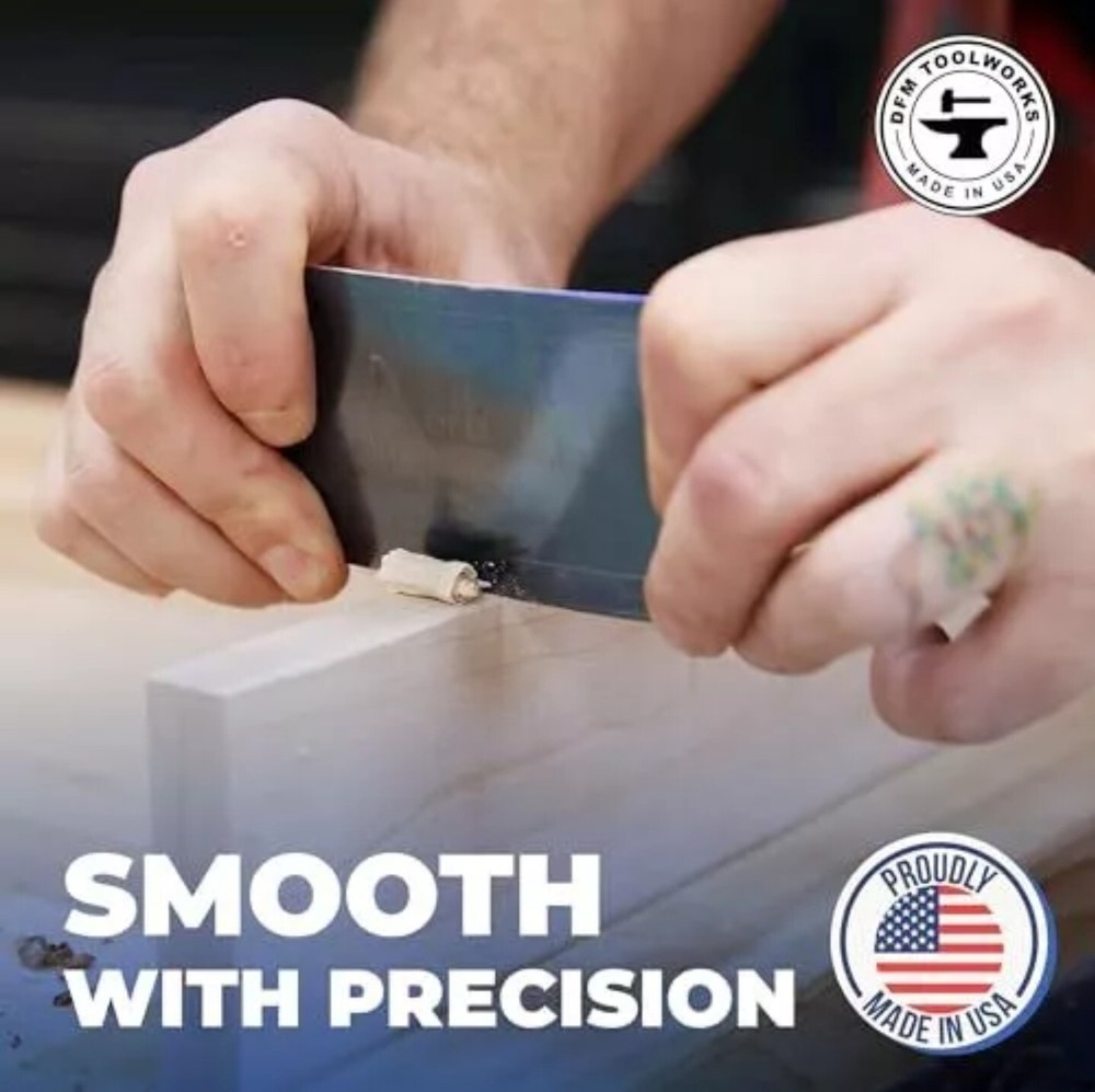 DFM Tool Works Rectangle Card Scraper - Precision Cabinet Multi-use Scraper f...