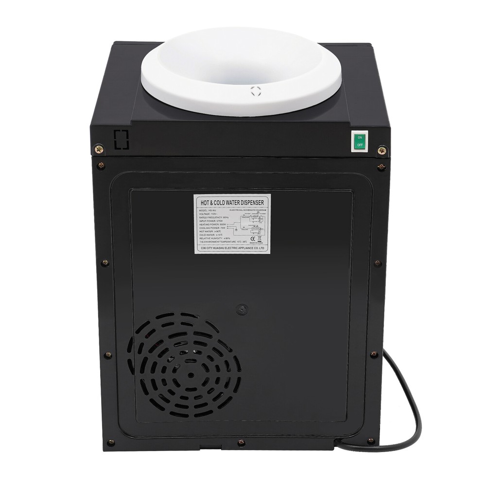 5 Gallon Top Loading Water Cooler Dispenser Countertop Hot+Cold Drinking Machine