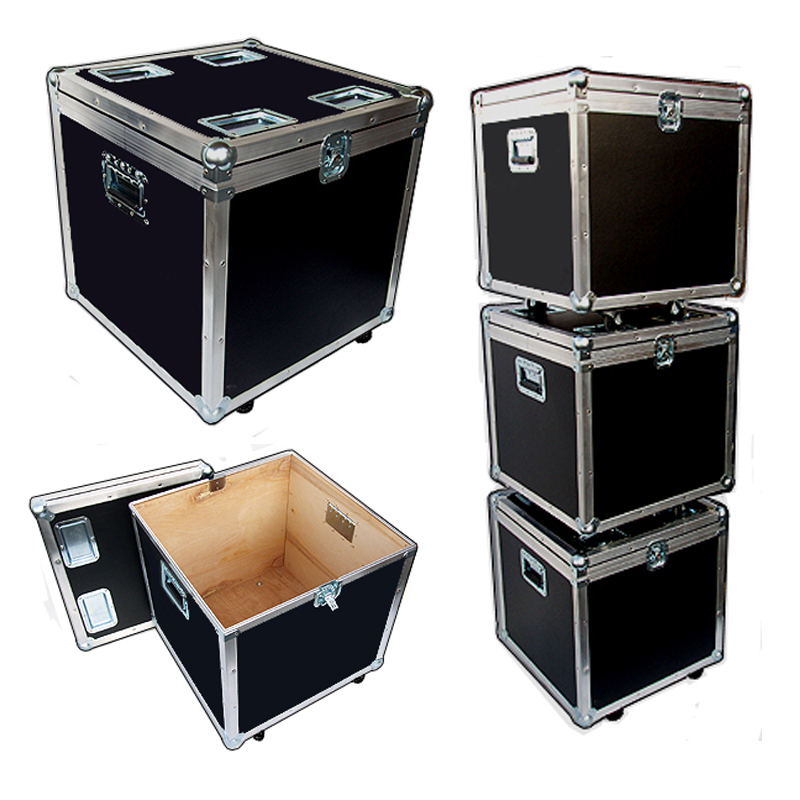 "STACKABLE" ATA Accessory Case - Light Duty Supply Trunk w/Wheels ID 21x21x21