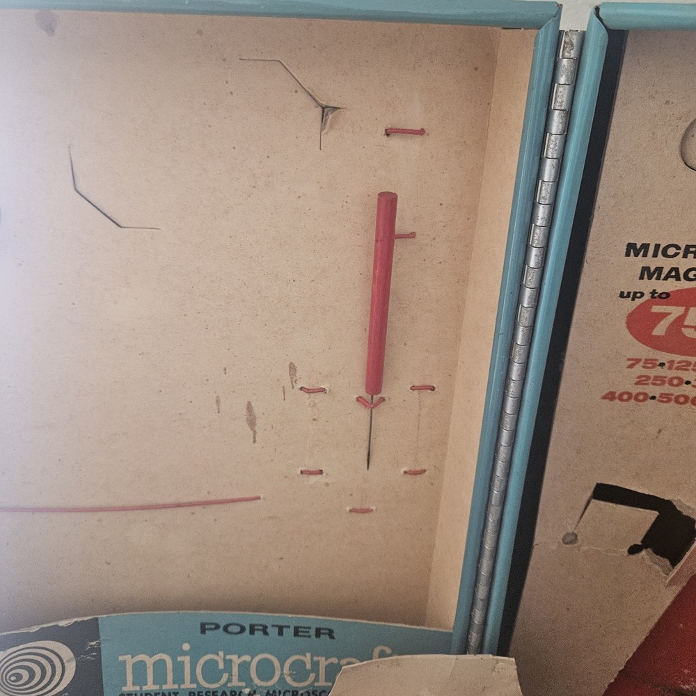 Porter Science ~Microcraft Student Research Microscope Lab~ No. 264 w/ Extras