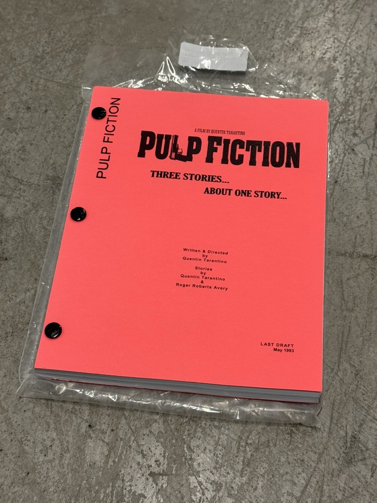 Pulp Fiction-Script by Quentin Tarantino Last Draft May 1993 RARE