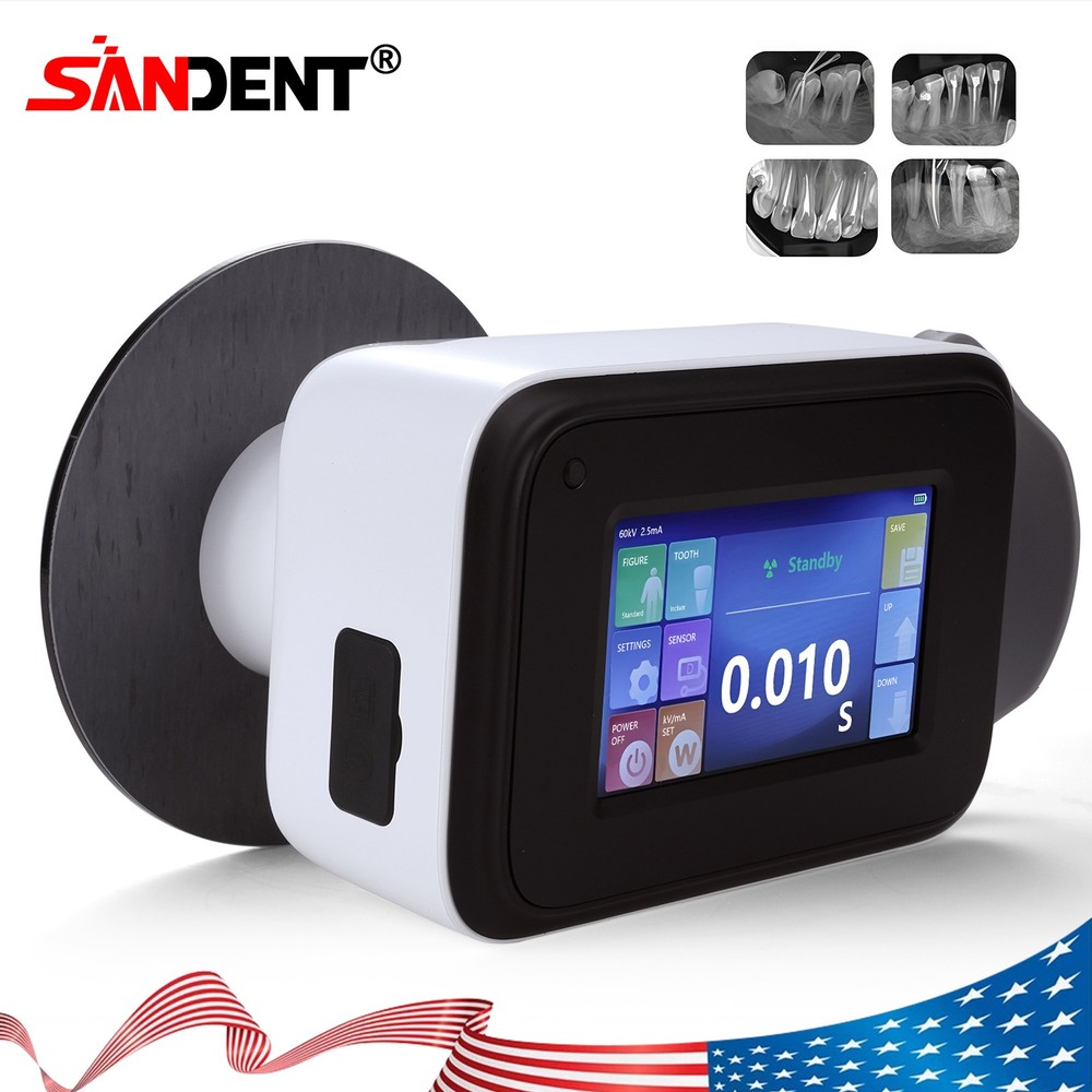 Portable Dental X Mobile Ray Machine Digital Unit High Frequency with Shield