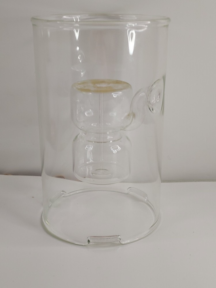 Vintage Wolfard or Wolfard style Handblown Glass Lantern