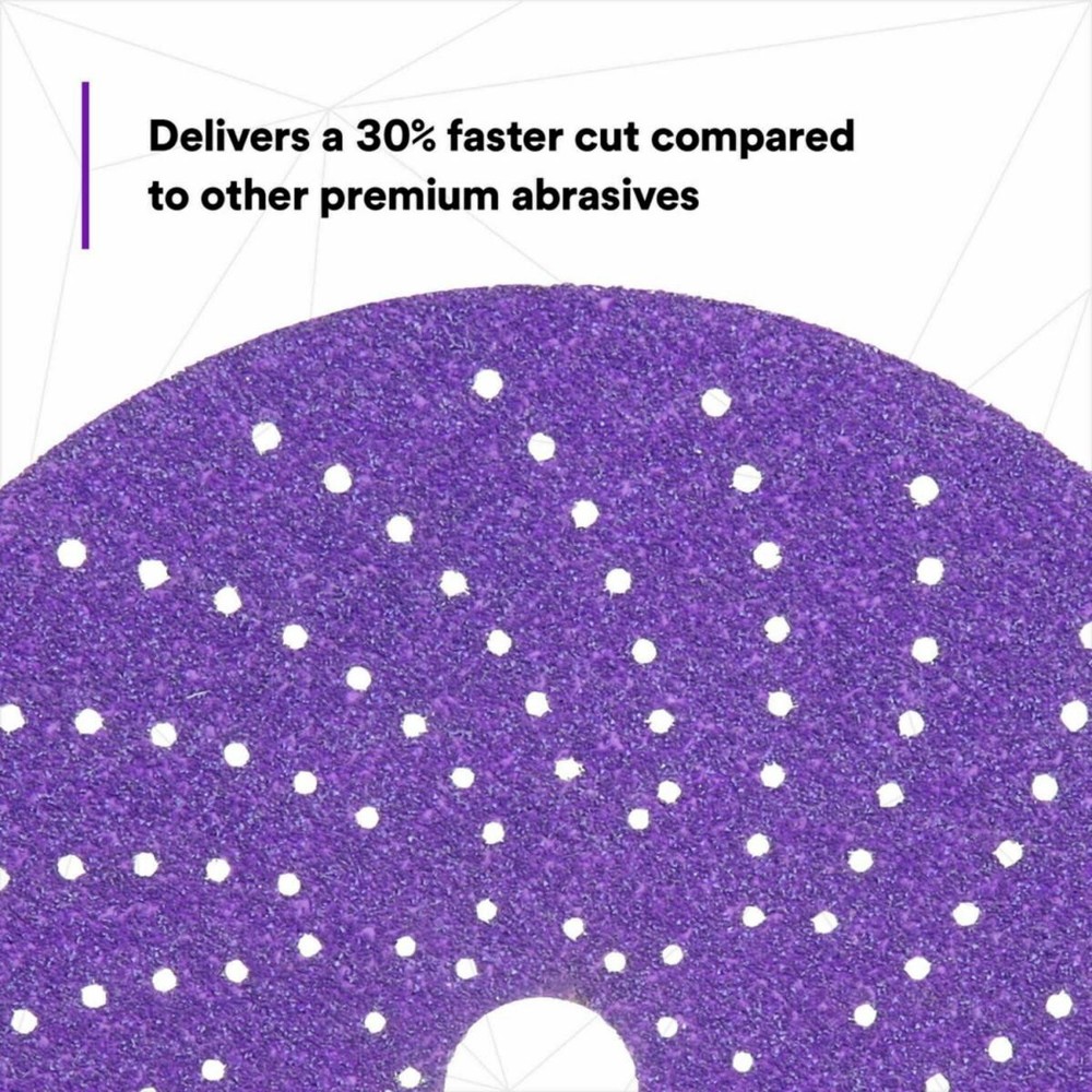 3M 31371 Cubitron II Clean Sanding Abrasive Disc 6in, 80+, Hookit, 50 discs