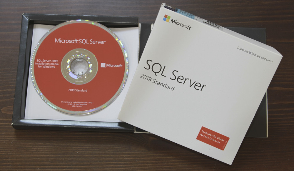 SQL Server 2019 Standard  Edition, Retail BOX COA Holographic DVD Genuine