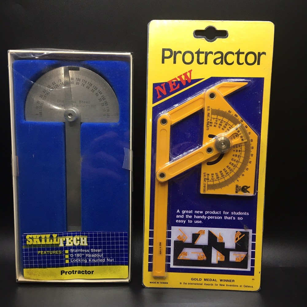 Protractor lot of 2 CCKL creators and Skilltech protractors
