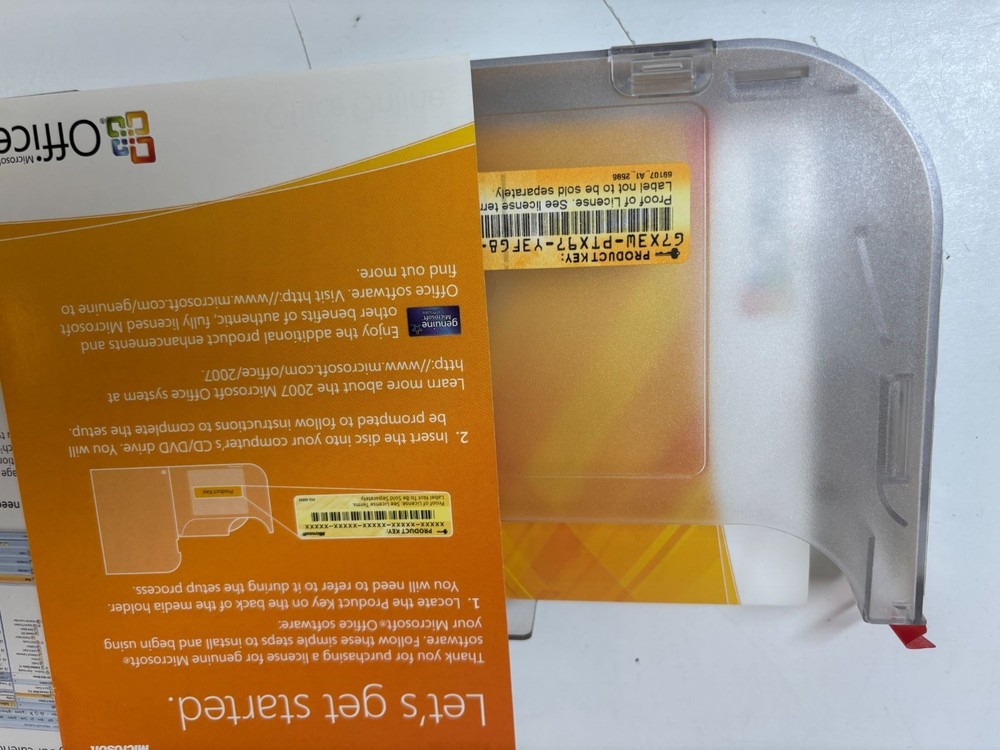 Microsoft Office Outlook 2007 Software CD With Product Key