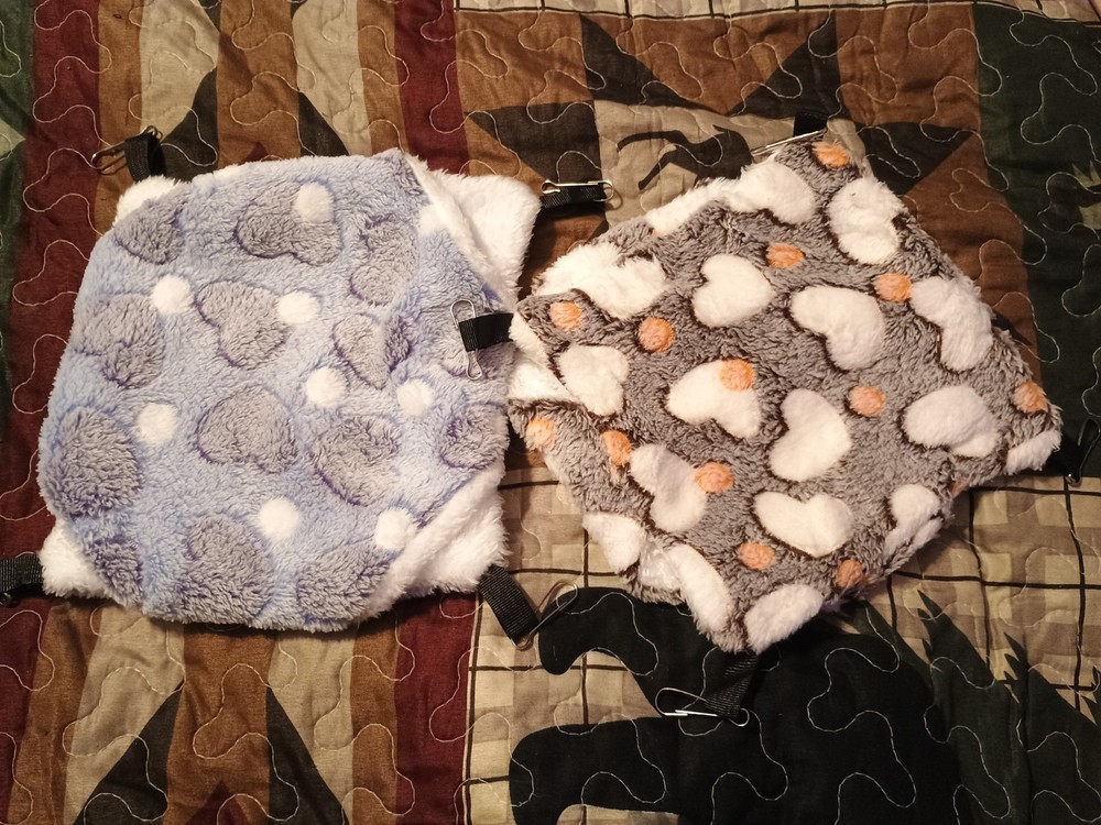Small heart pattern animal hammock! 2pk! Great for hamsters!
