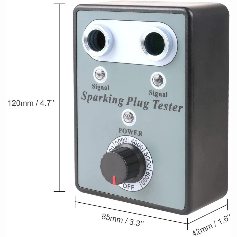 Spark Plug Tester Dual Hole Diagnostic Tool Car Gasoline Ignition Analyzer
