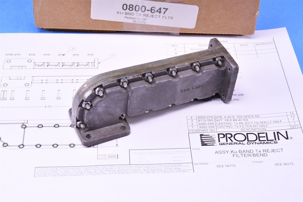 Prodelin TRF Offset Transmit Rejection Filter Ku Band