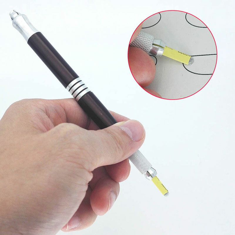 Microblading U Shape 18 Pin Needles Eyebrow Tattoo Permanent Makeup Manual Blade