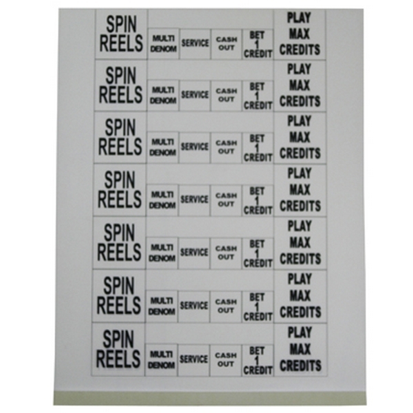 Button Legend, Complete Decal Set (cut to fit) (Sp-Sheet 2)