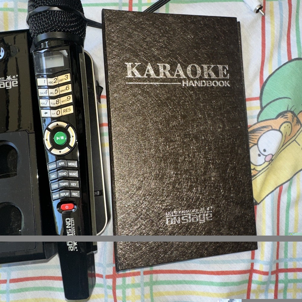 Enter Tech On Stage Wireless Let's Karaoke System Power Adapter 2 Mics Handbook