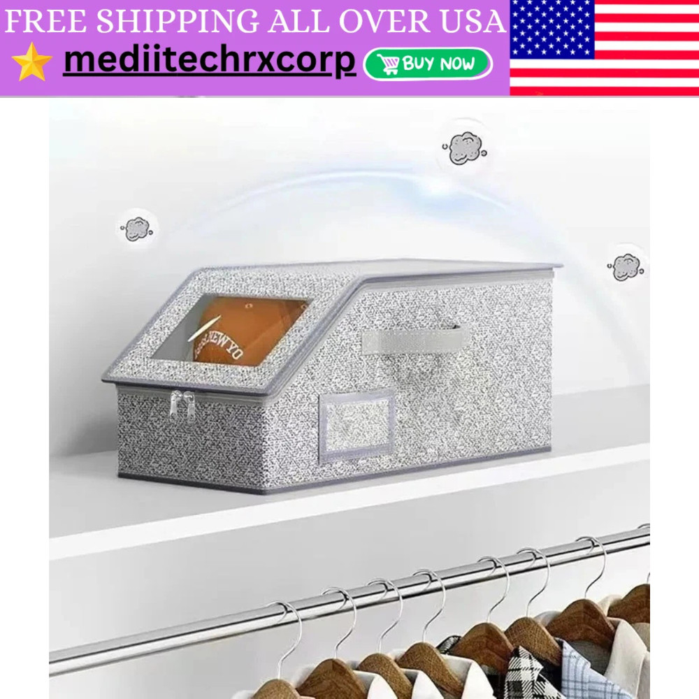 1/2x Stackable Hat Storage Organizer for Baseball Caps 24 Caps Hat Box with Lid
