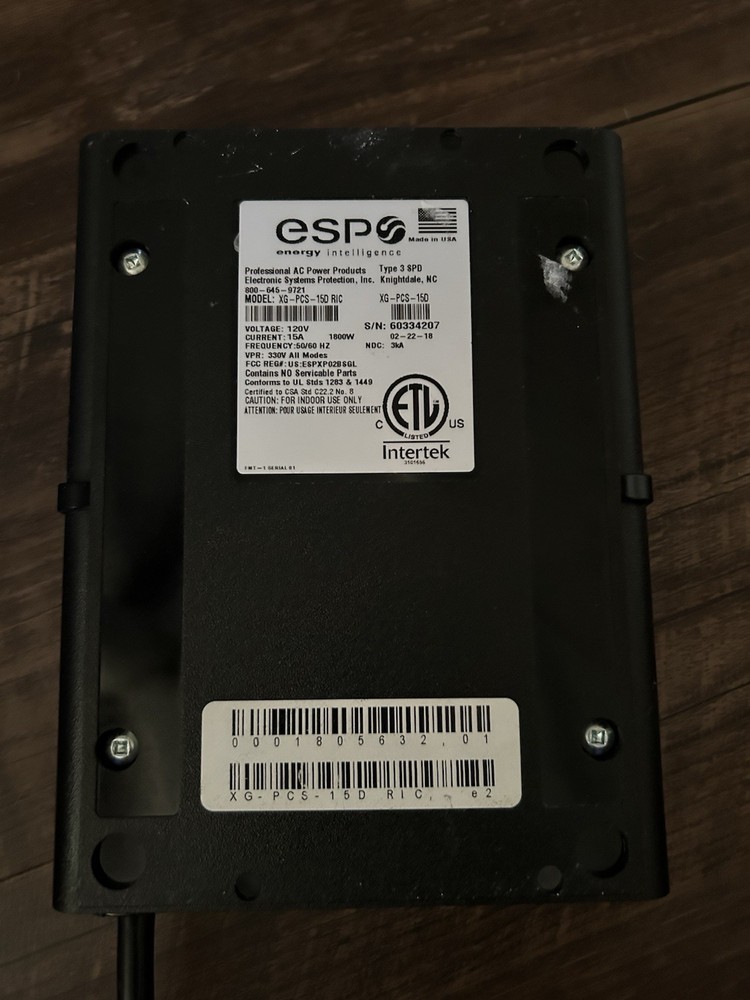 ESP Model XG-PCS-15D Surge Protector