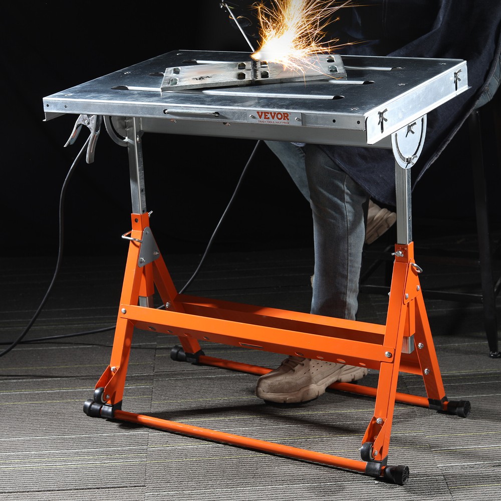 VEVOR 30" x 20" Welding Table 400lbs Load Capacity Steel Welding Workbench Table