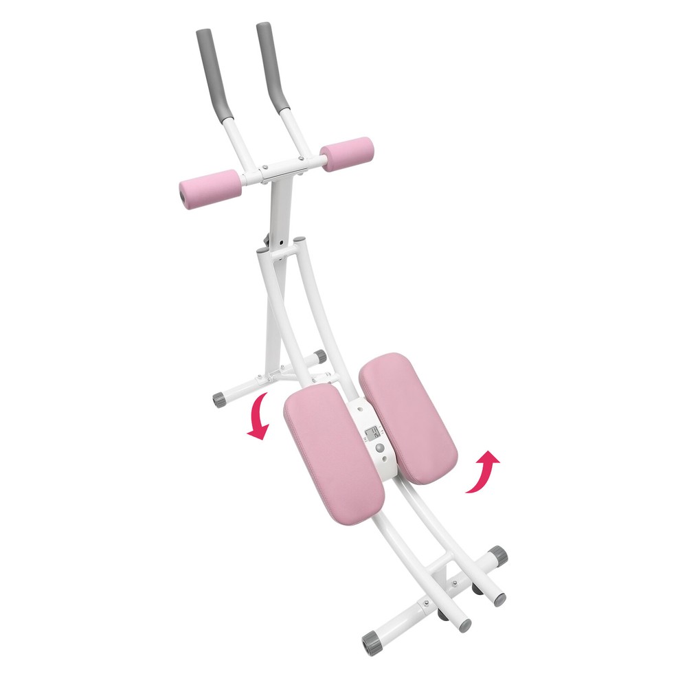 Ab Abdominal Exercise Machine Foldable Home Gym Workout Sit Up Bench Trainer