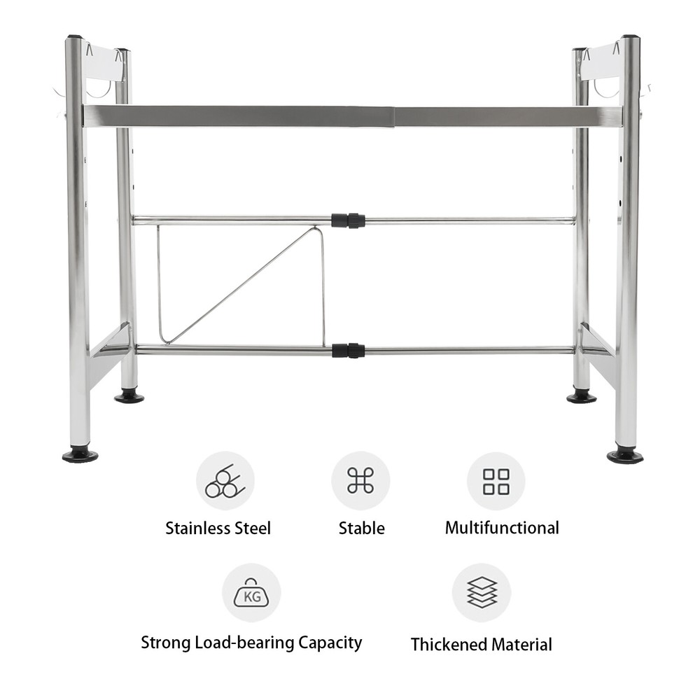 Microwave Oven Rack, Expandable Microwave Oven Stand, Adjustable Kitchen Counter
