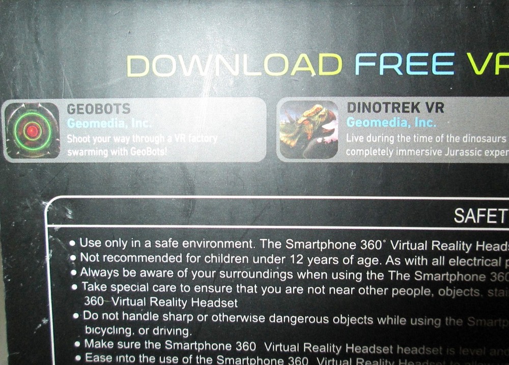 Sharper Image Virtual Reality Smartphone 360 Platinum Series Headset