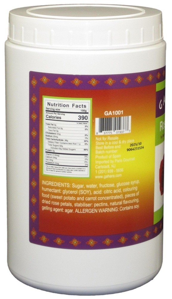 Gahara Rose Gelato Paste - 3.3 Lbs