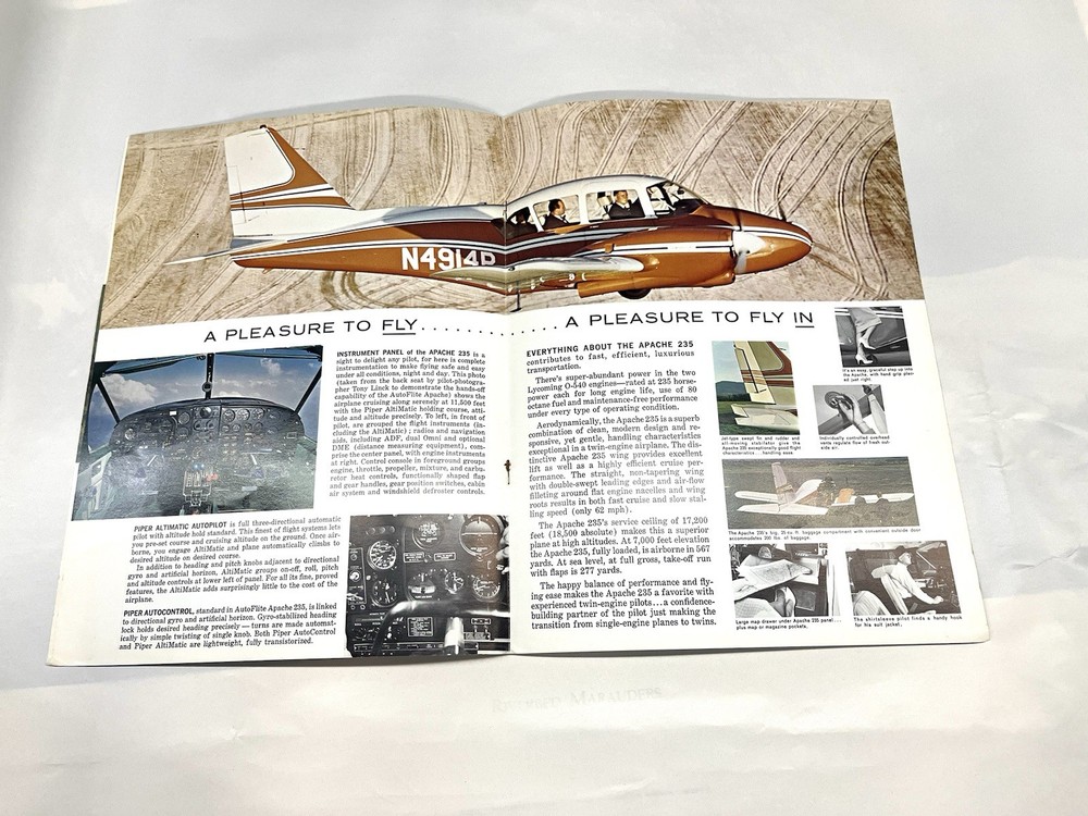 Vintage Piper Apache 235 Brochure