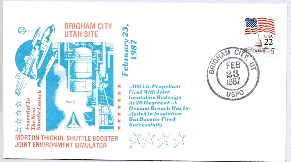 NASA SPACE SHUTTLE MORTON THIOKOL BOOSTER JOINT ENVIRONMENTAL SIMULATOR