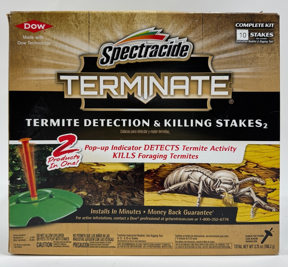 Spectracide Terminate Stakes 10 Count Termite Detection And Killing Complete Kit