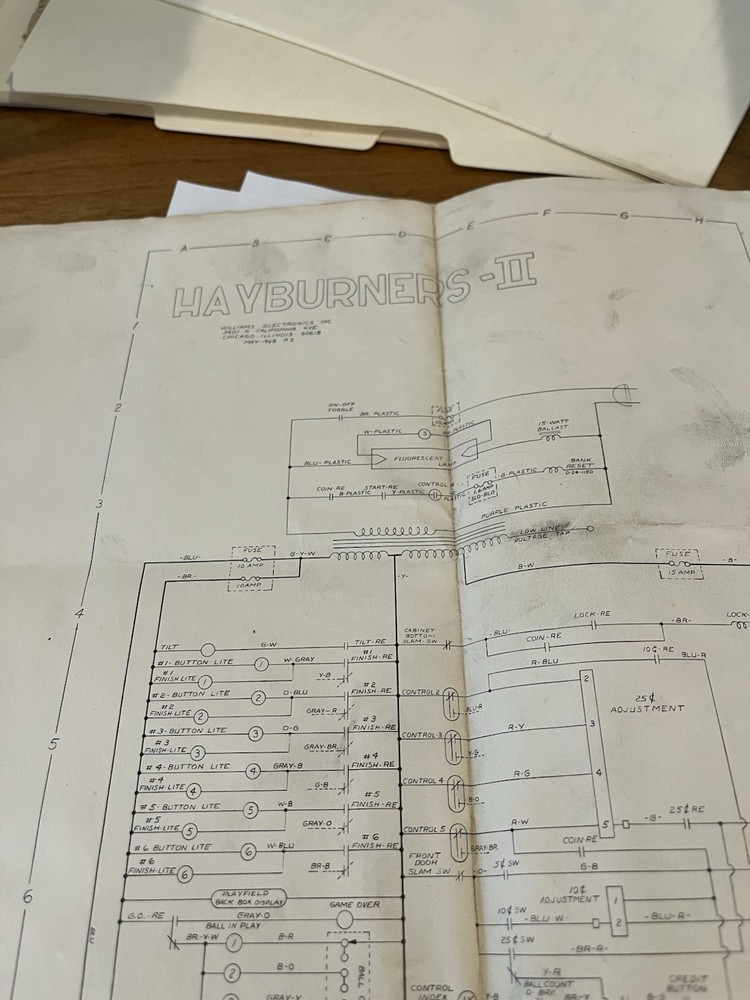 Hayburners II Pinball Manual & Schematic