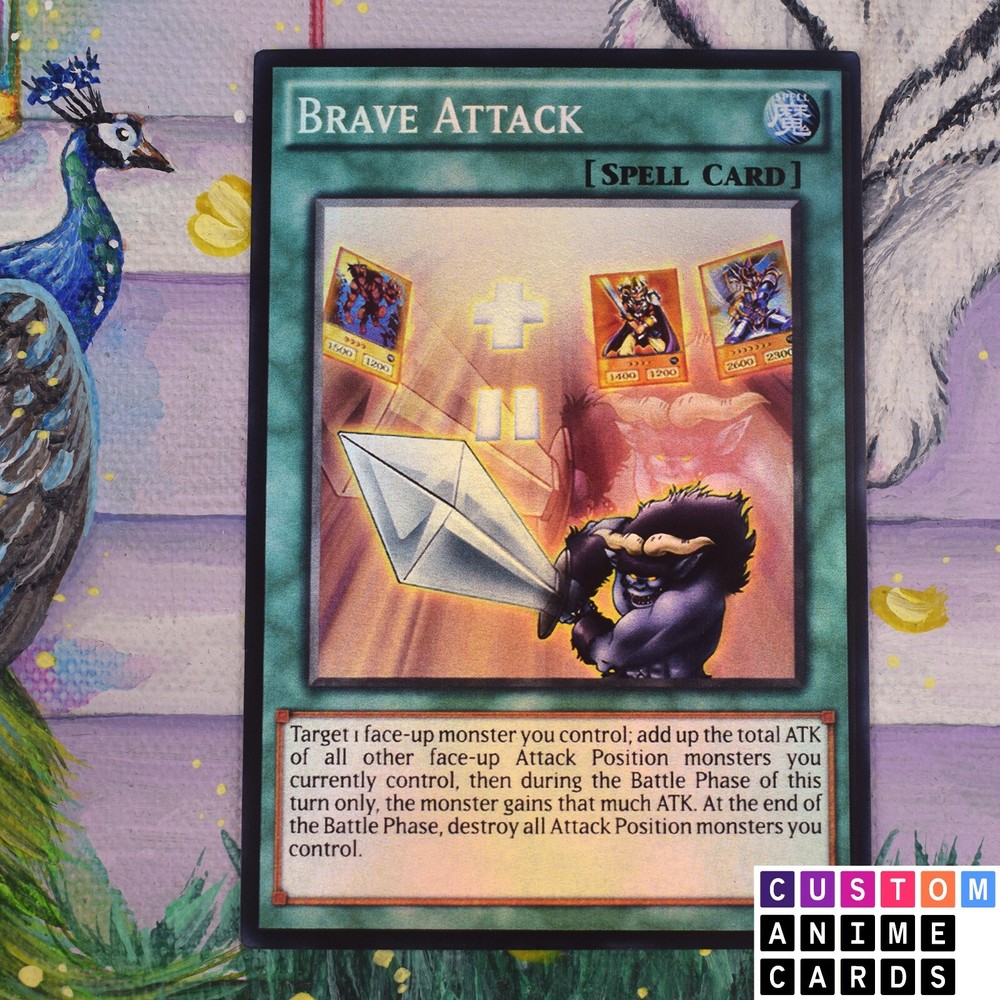 Brave Attack DIY ANIME EFFECT -  HOLO card