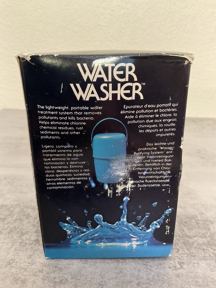 Water Washer Mini-Silverator Portable Filter Purification System NIB