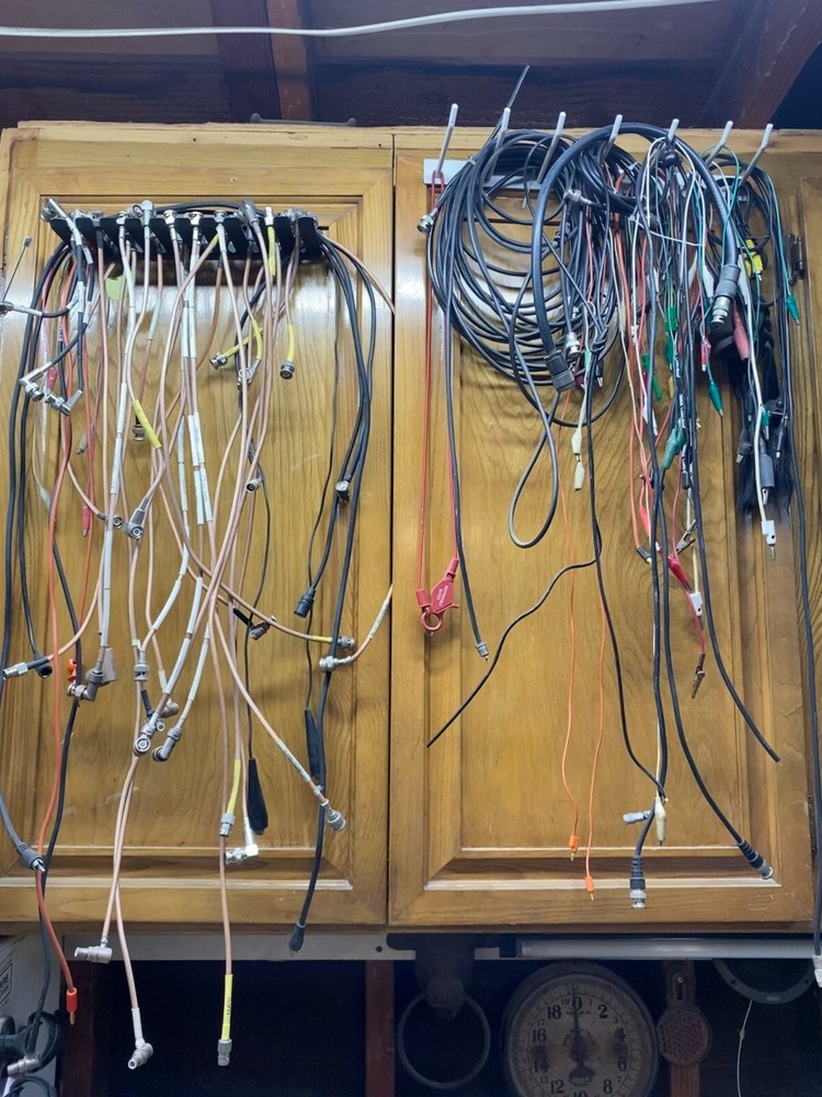VARIED TEST COAX CABLES WITH BNC'S TEST LEADS AVIONICS