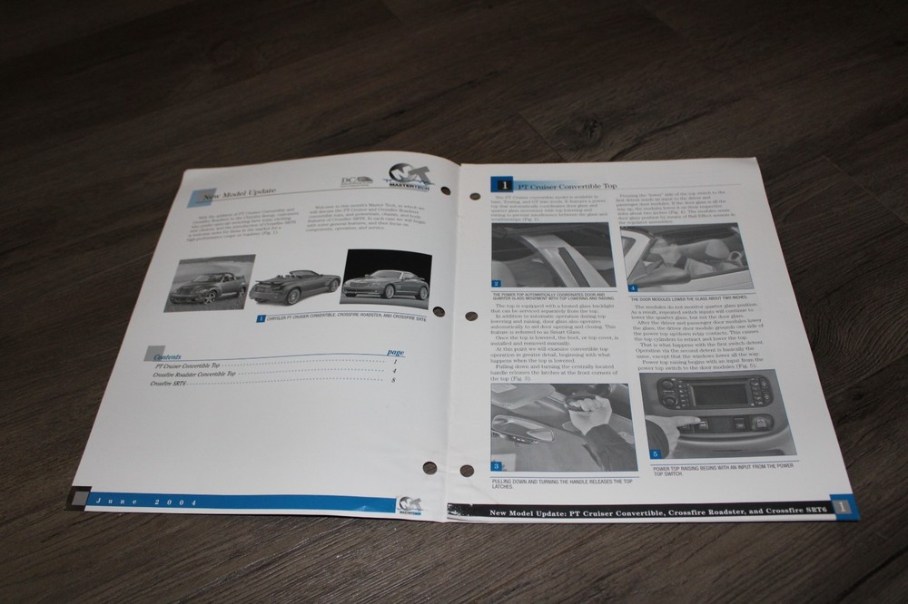 Mopar Mastertech June 2004 PT Cruiser & Crossfire convertible & SRT6 updates