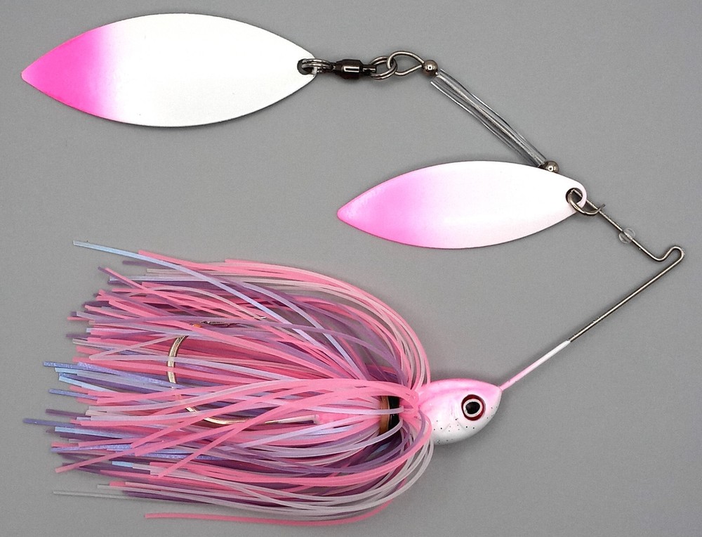 Custom Spinnerbait ~ Morning Dawn ~ 1/2 oz Double Willow