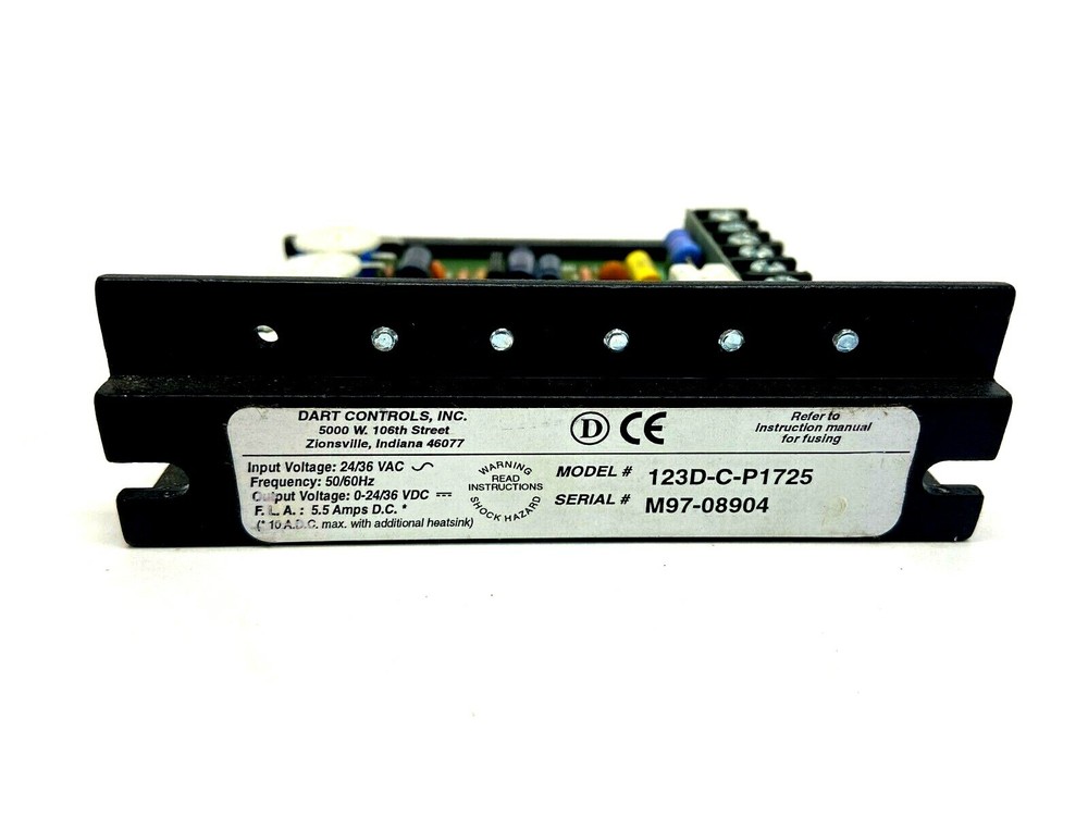 Dart Controls 123D-C-P1725 Variable Speed Control 24/36 VAC