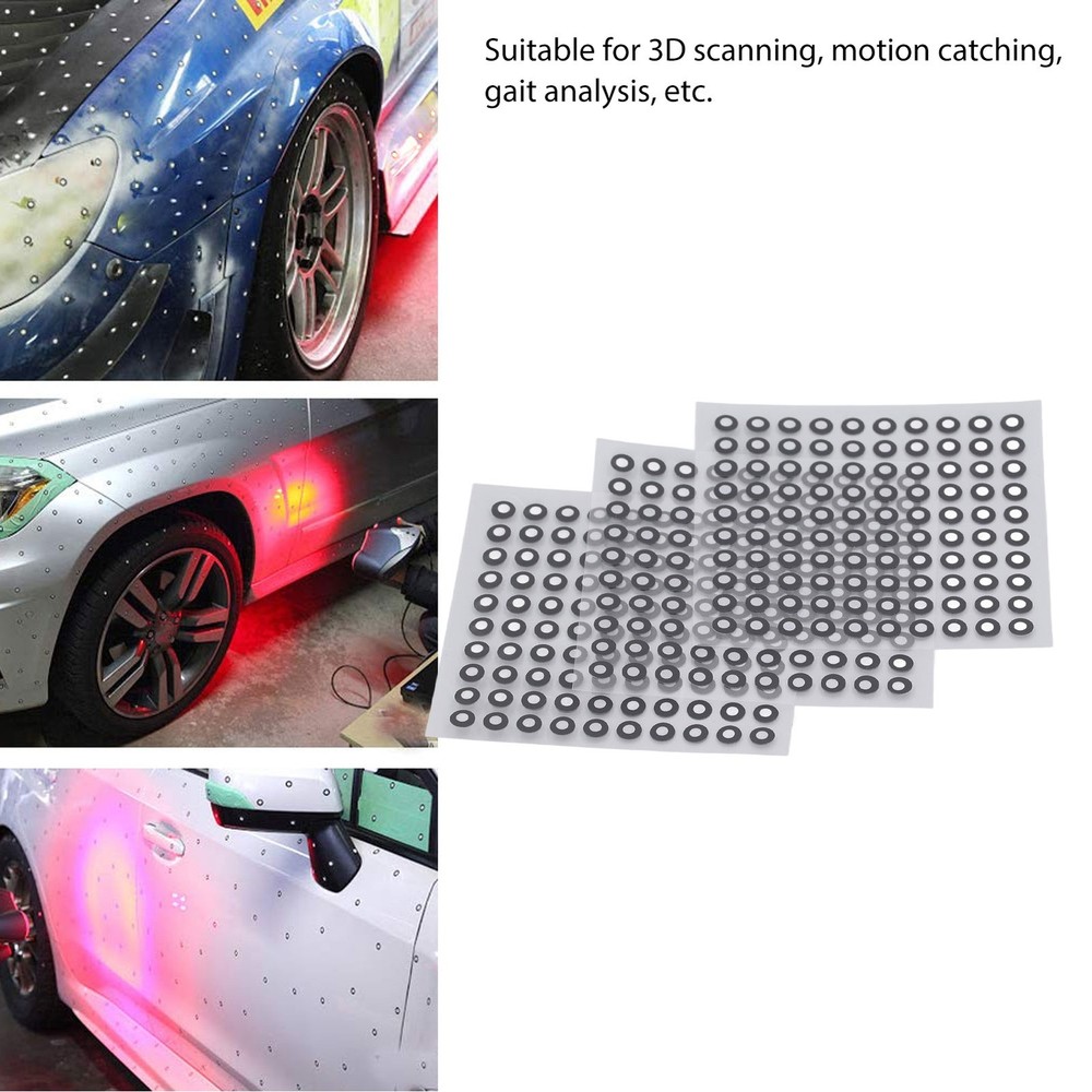 3 Sheets Scanner Positioning Points 3D Scanning Reflective Film Sticker