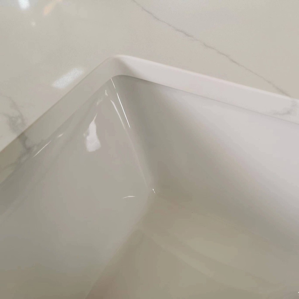 (Pack Of 2) Pool Rectangular Undermount Bathroom Vanity Sink 18" X 11" X 6"