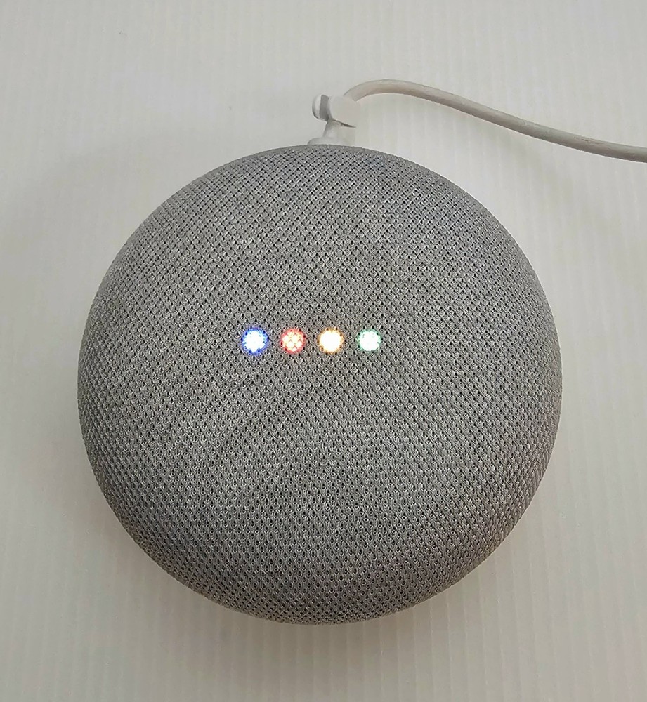 Google Home Mini Smart Assistant Model H0A with Power Supply