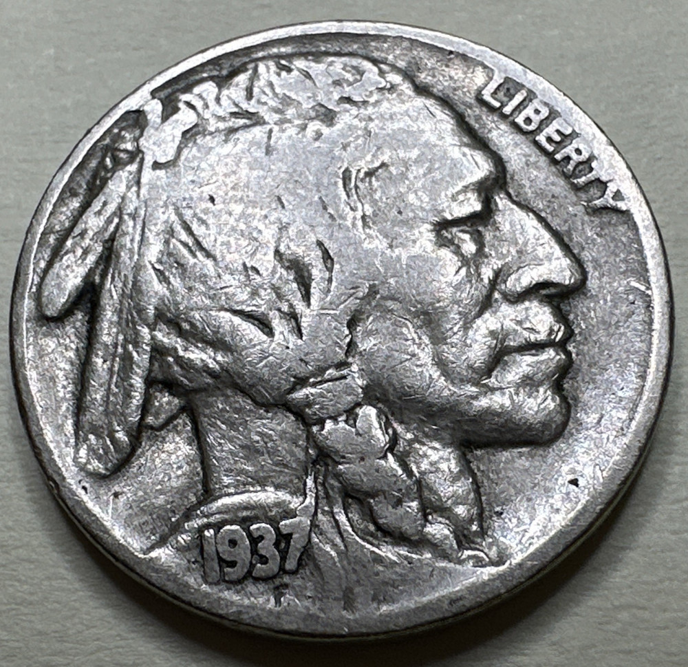 1937 5C Buffalo Nickel 812X