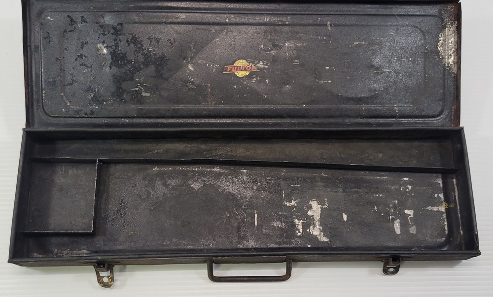 *Y) Vintage Fulton Tools Replacement Socket Drive Metal Carry Case Tool Box