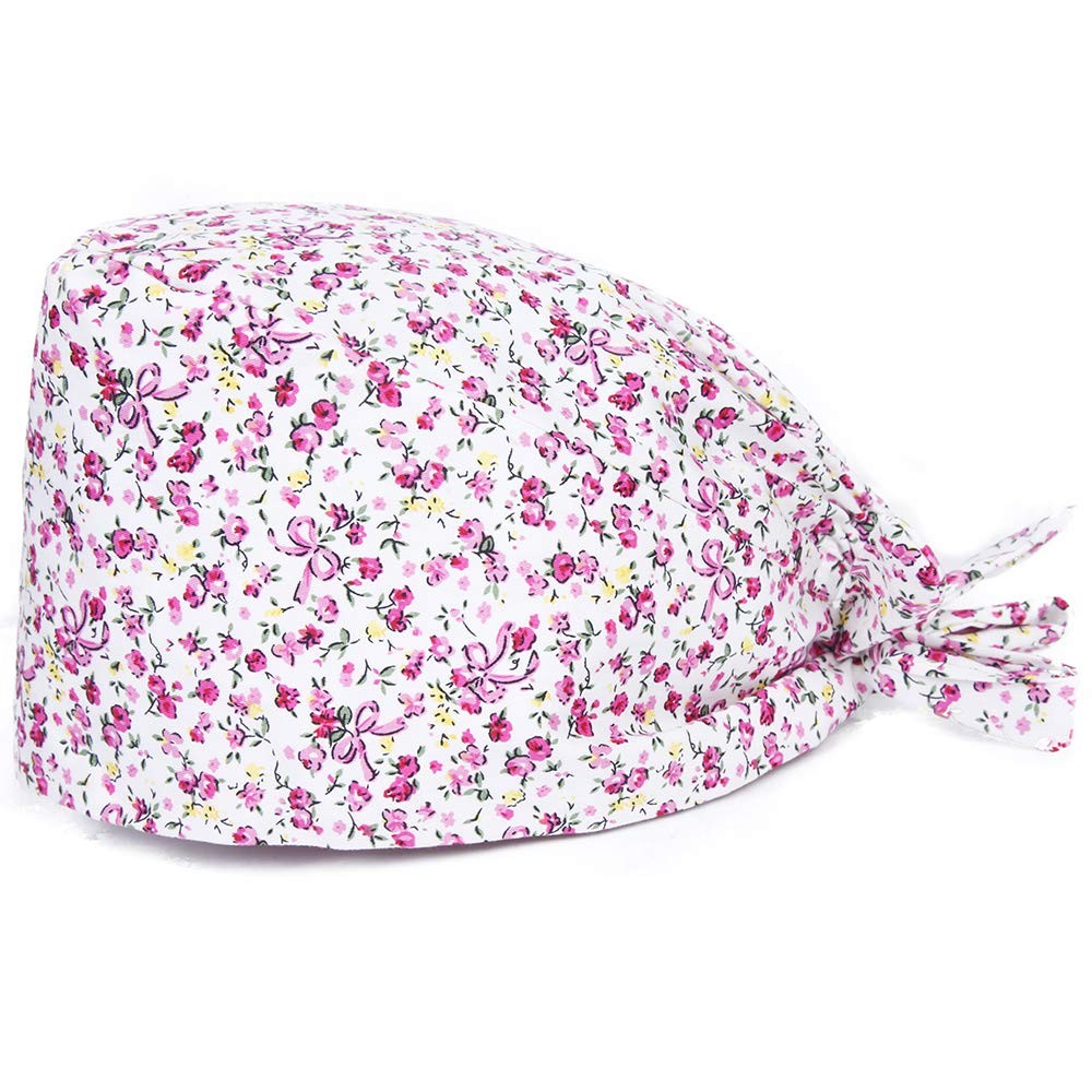 Adjustable Working Cap Elastic Tie Back Scrub Cap Unisex One Size Multiple Color