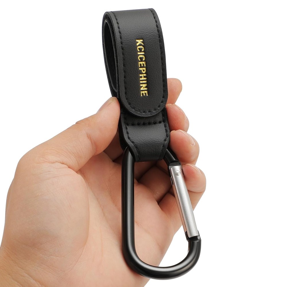 2 Pack Stroller Hooks, Stroller Straps for Diaper Bags,Adjustable Stroller Ca...