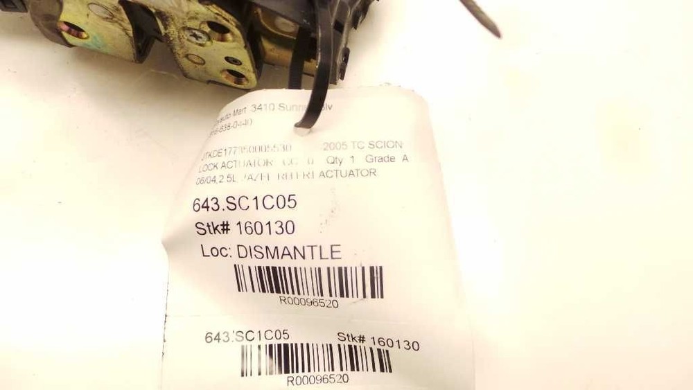 2005 SCION TC PASSENGER SIDE FRONT DOOR LOCK ACTUATOR ASSEMBLY