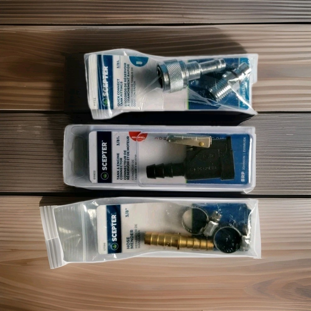 3 Scepter Hose Mender Clamps, 3/8"/SCEPTER 3/8" Quick Connect Tank.../Engine