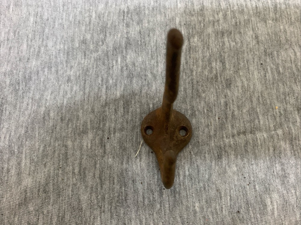 Vintage Cast Brass Double Coat Hook