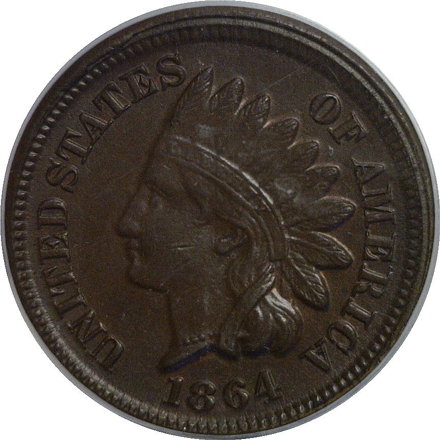 1864 Pattern Cent Judd-356a PCGS MS-62 BN
