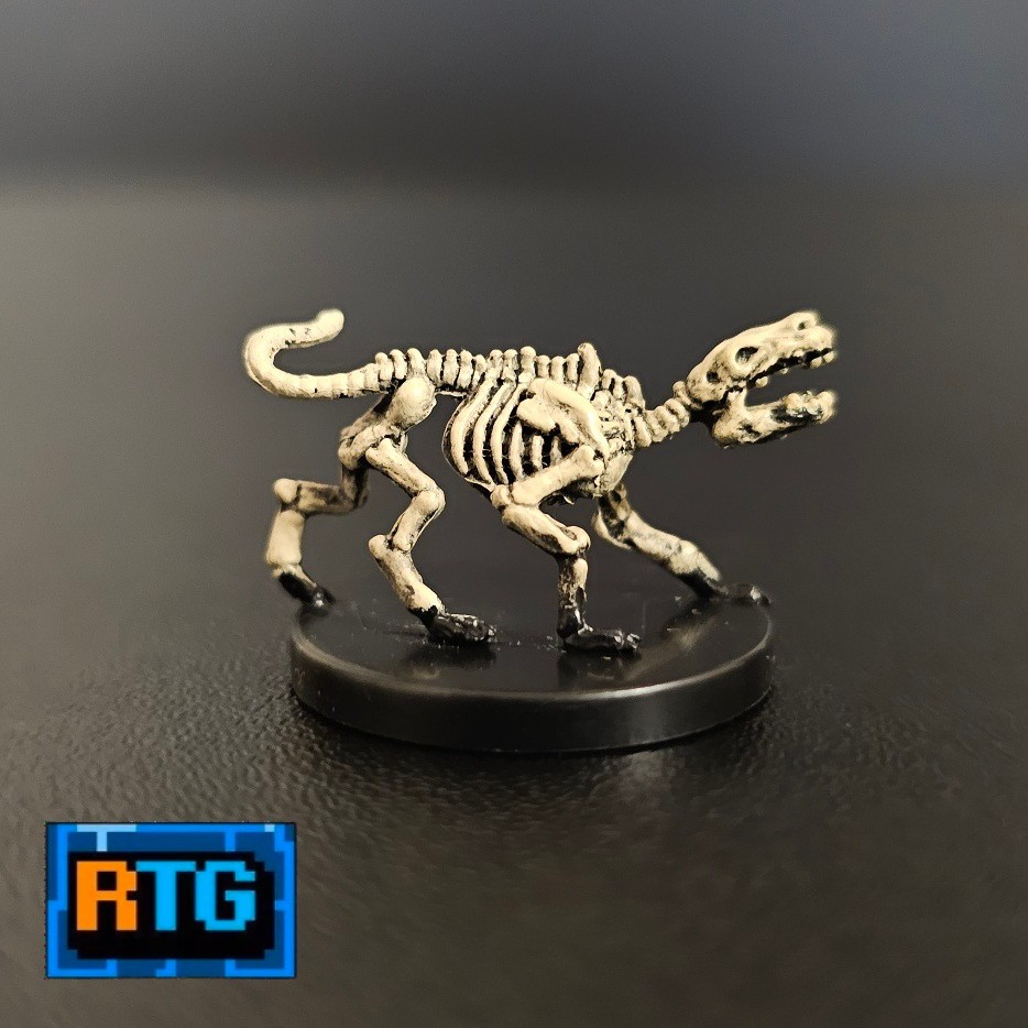 D&D Miniature - Wolf Skeleton (D&DB9, LE/CE 9) - Dungeons and Dragons